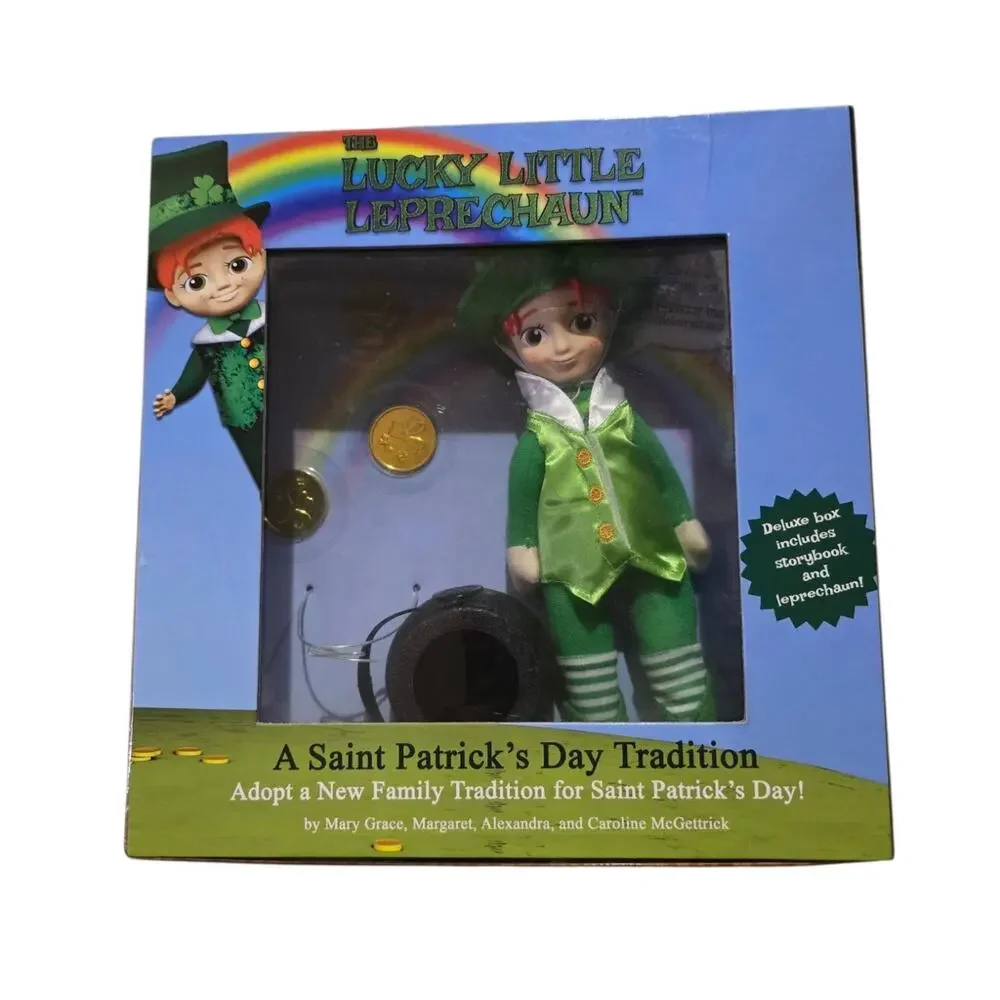 Lucky Little Leprechaun St Patricks Day Tradition Deluxe Box Storybook